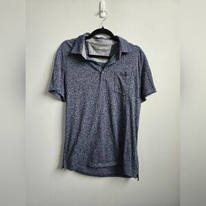 Banana Republic Heathered Navy Polo Shirt